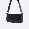 Black Glossy Leather Bag-Carel Clearance