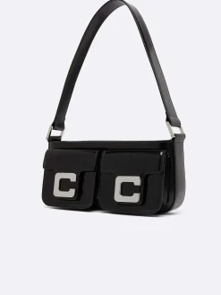 Black Glossy Leather Bag-Carel Clearance