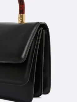 Black Leather Handbag-Carel Best Sale