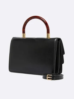 Black Leather Handbag-Carel Best Sale