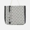 Black Monogrammed Tote Bag With Jacquard Weave-Carel Clearance