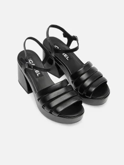 Black Patent And Leather Sandals-Carel Discount