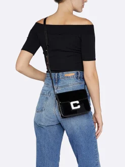Black Patent Leather Bag-Carel Sale