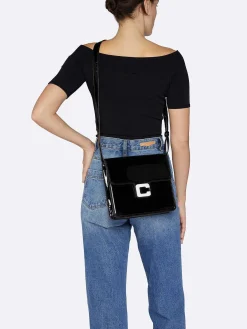 Black Patent Leather Bag-Carel Cheap