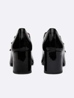 Black Patent Leather Mary Janes Pumps-Carel New