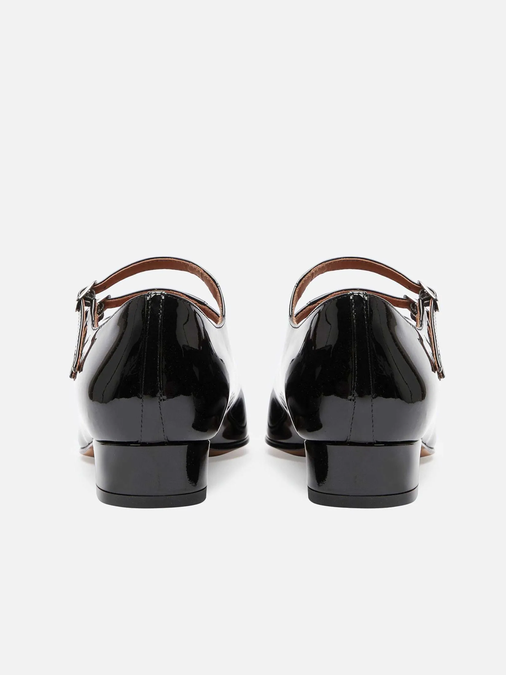Black Patent Leather Mary Janes Ballet Flats-Carel Clearance