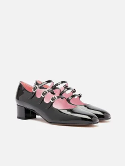 Black Patent Leather Mary Janes Pumps-Carel Best