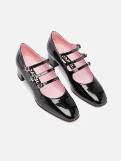 Black Patent Leather Mary Janes Pumps-Carel Best