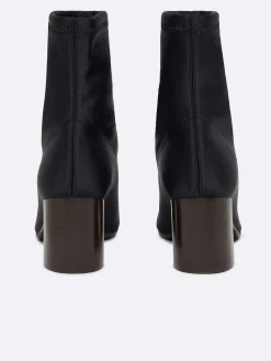 Black Stretch Ankle Boots-Carel New