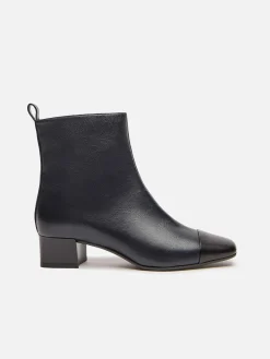 Blue And Black Leather Ankle Boots-Carel Cheap