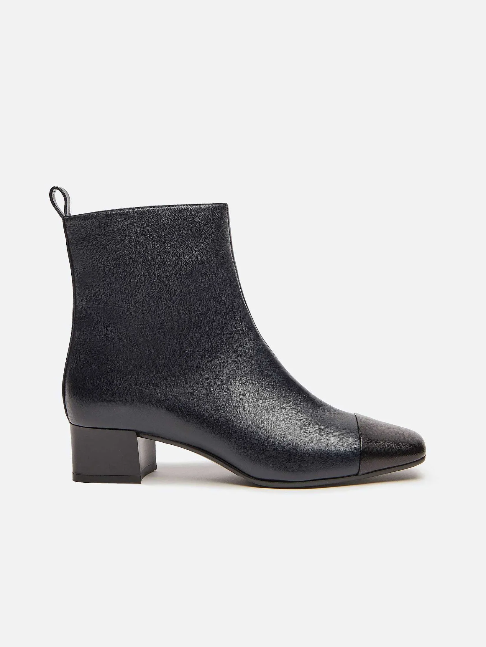 Blue And Black Leather Ankle Boots-Carel Cheap