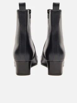 Blue And Black Leather Ankle Boots-Carel Cheap