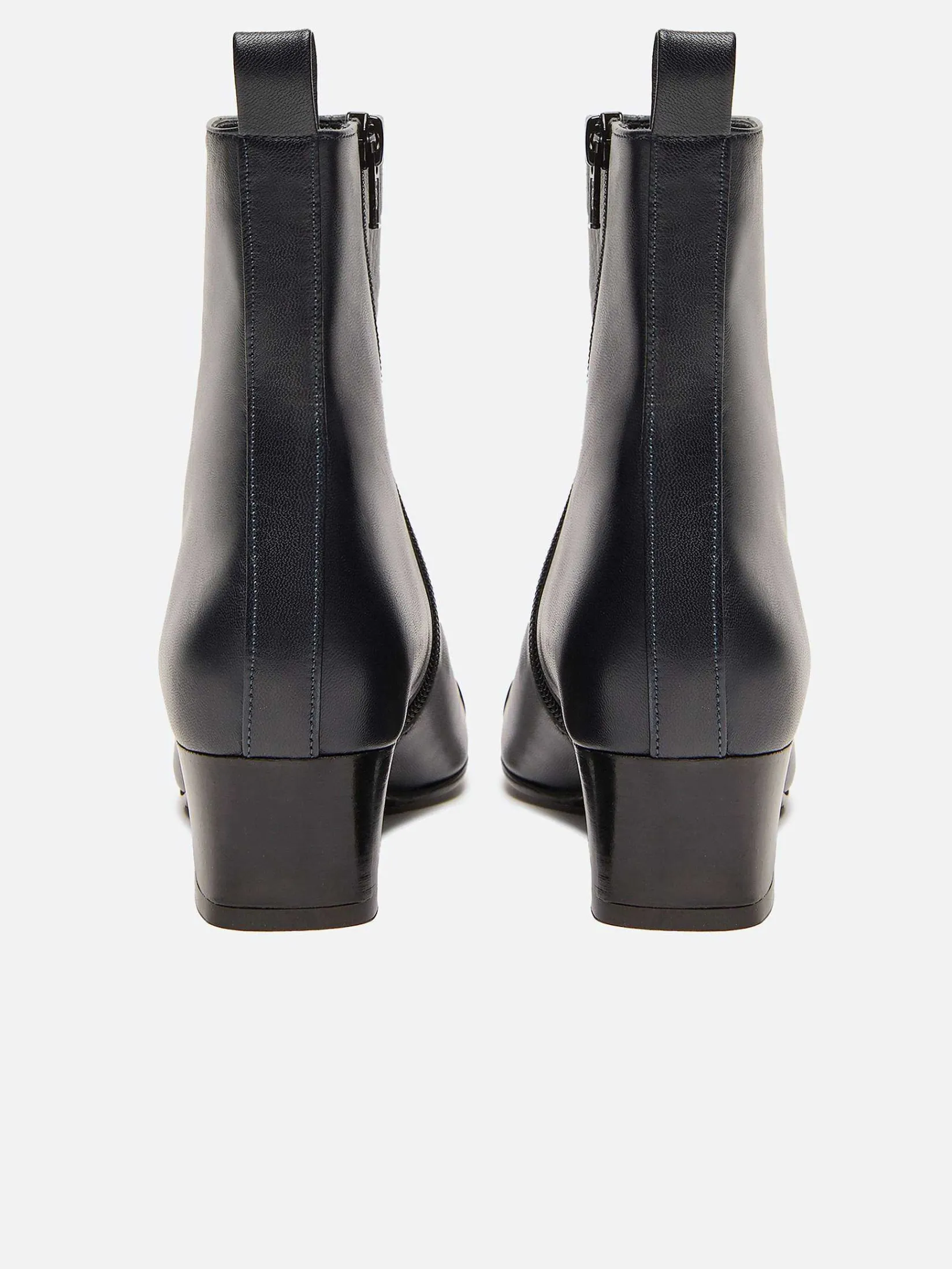 Blue And Black Leather Ankle Boots-Carel Cheap