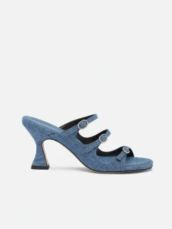 Blue Denim Mules-Carel Hot
