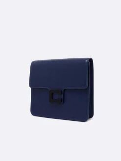 Blue Leather Bag-Carel Store