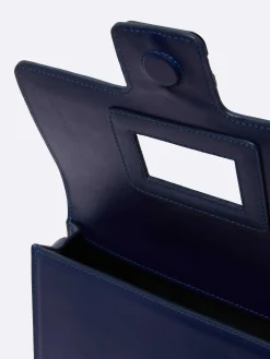 Blue Leather Bag-Carel Store