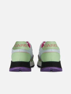 Blue, Lilac And White Eco Nappa Sneakers-Carel Online