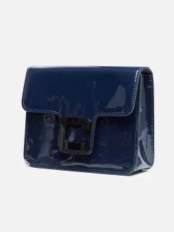 Blue Patent Leather Bag-Carel Flash Sale