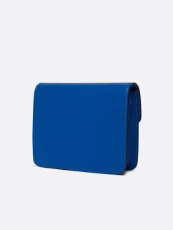 Blue Upcycled Leather Bag-Carel Discount