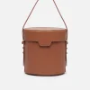 Brown Leather Bucket Bag-Carel Discount