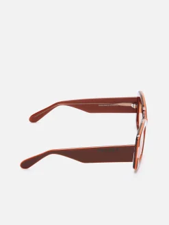 Burgundy Acetate Sunglasses-Carel Fashion