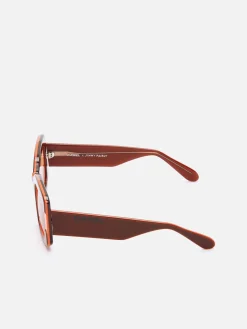 Burgundy Acetate Sunglasses-Carel Fashion