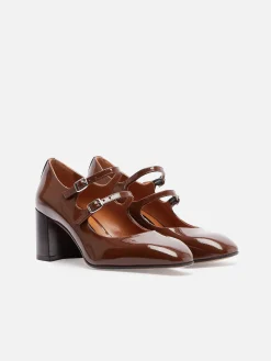 Caramel Patent Leather Mary Janes-Carel Online