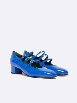 Electric Blue Patent Leather Mary Janes Pumps-Carel Hot