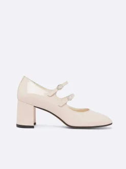 Light Pink Patent Leather Mary Janes Pumps-Carel Best