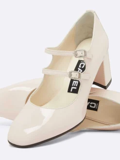 Light Pink Patent Leather Mary Janes Pumps-Carel Best