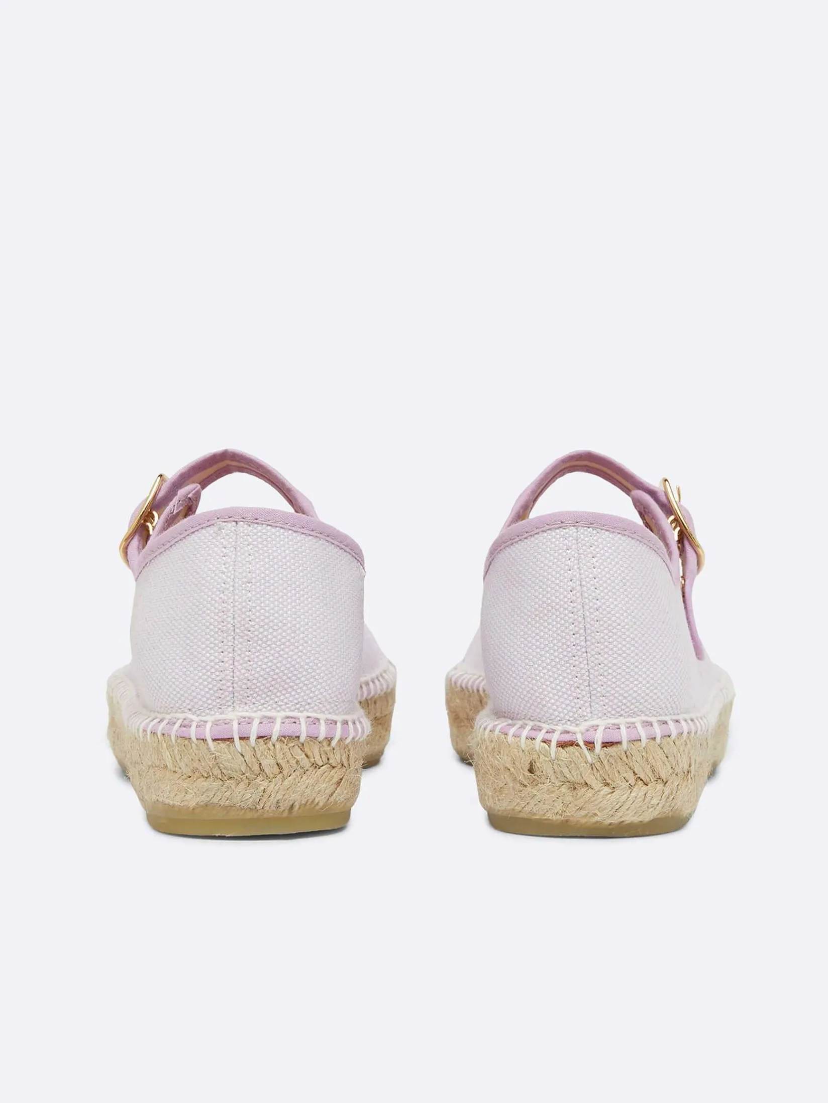 Lilac Fabric Mary Janes Espadrilles-Carel Store