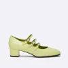 Lime Patent Leather Mary Janes Pumps-Carel Store