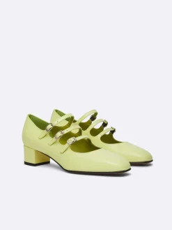 Lime Patent Leather Mary Janes Pumps-Carel Store