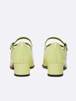 Lime Patent Leather Mary Janes Pumps-Carel Store