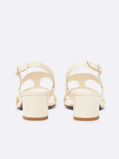Nude Patent Leather Sandals-Carel Shop