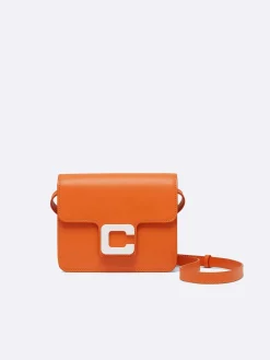 Orange Leather Bag-Carel Hot