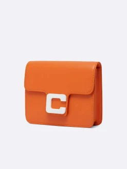 Orange Leather Bag-Carel Hot