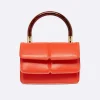 Orange Upcycled Leather Handbag-Carel Online