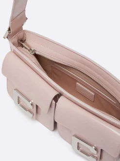 Pale Pink Glossy Leather Bag-Carel Hot