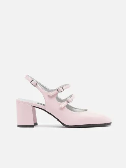 Pink Appleskin Slingback Mary Janes-Carel Sale
