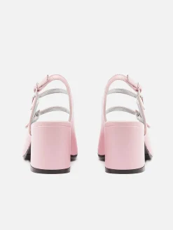 Pink Appleskin Slingback Mary Janes-Carel Sale