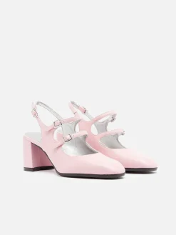 Pink Appleskin Slingback Mary Janes-Carel Sale