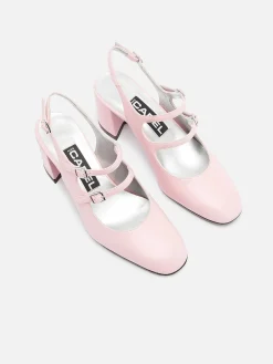 Pink Appleskin Slingback Mary Janes-Carel Sale