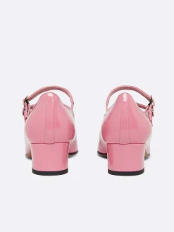 Pink Upcycled Patent Leather Mary Janes Pumps-Carel Clearance
