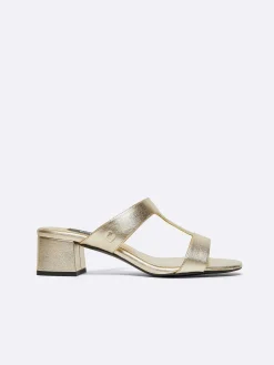 Platinum Nappa Leather Mules-Carel Hot