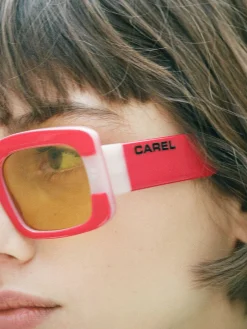 Red Acetate Sunglasses-Carel Discount