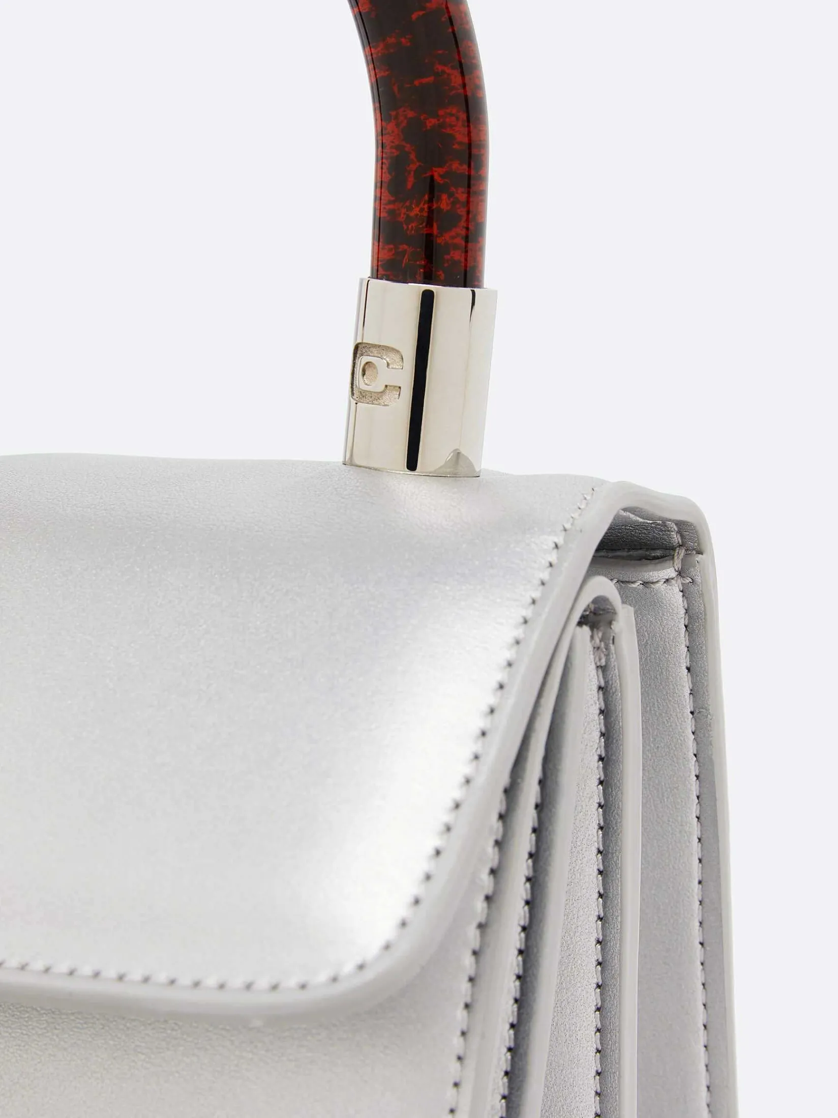 Silver Appleskin Handbag-Carel Online