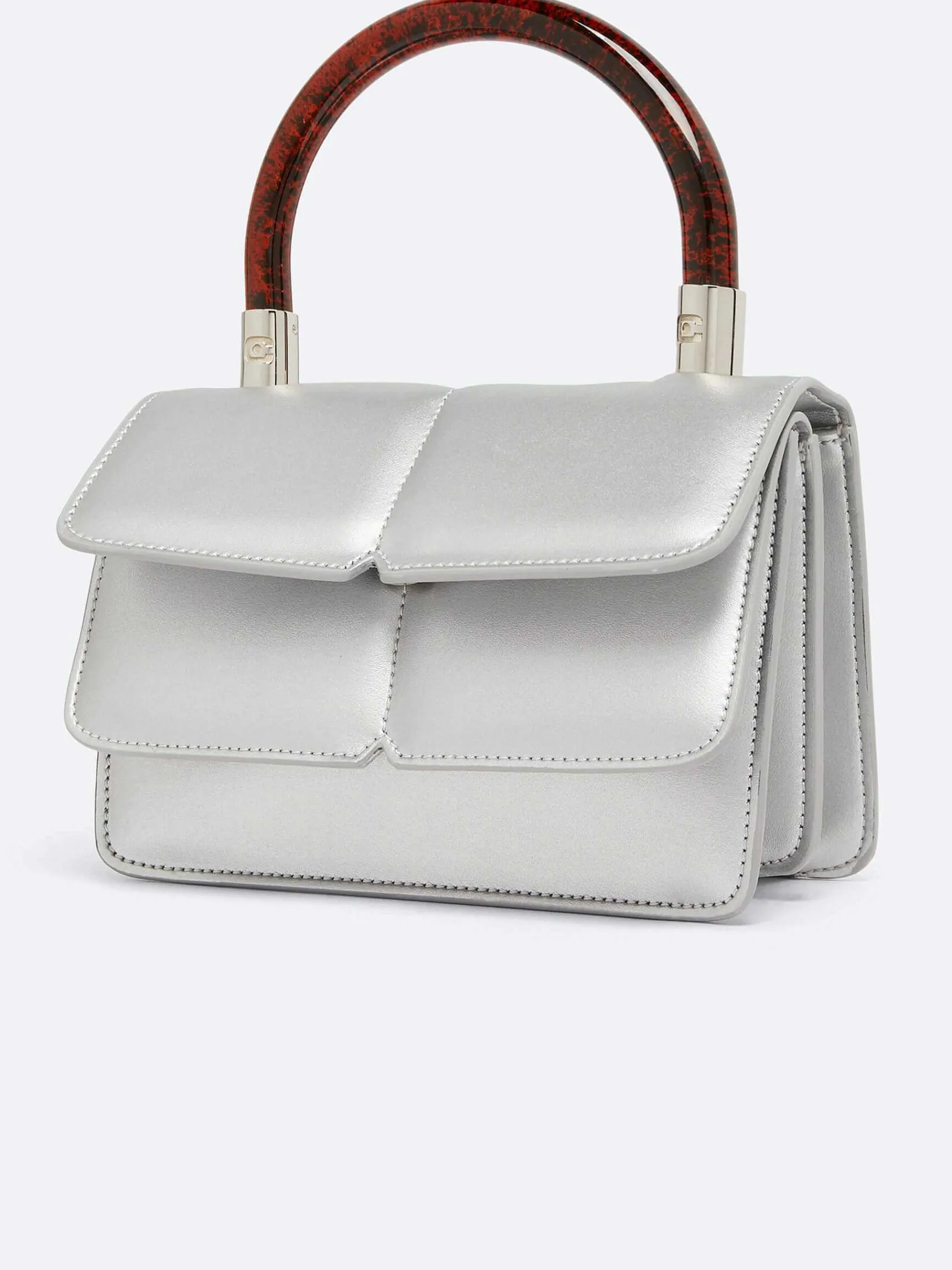 Silver Appleskin Handbag-Carel Online