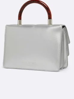 Silver Appleskin Handbag-Carel Hot
