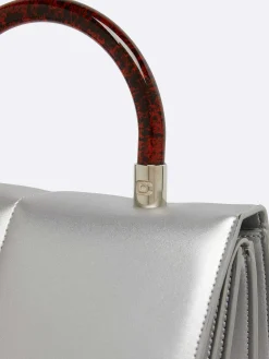 Silver Appleskin Handbag-Carel Hot